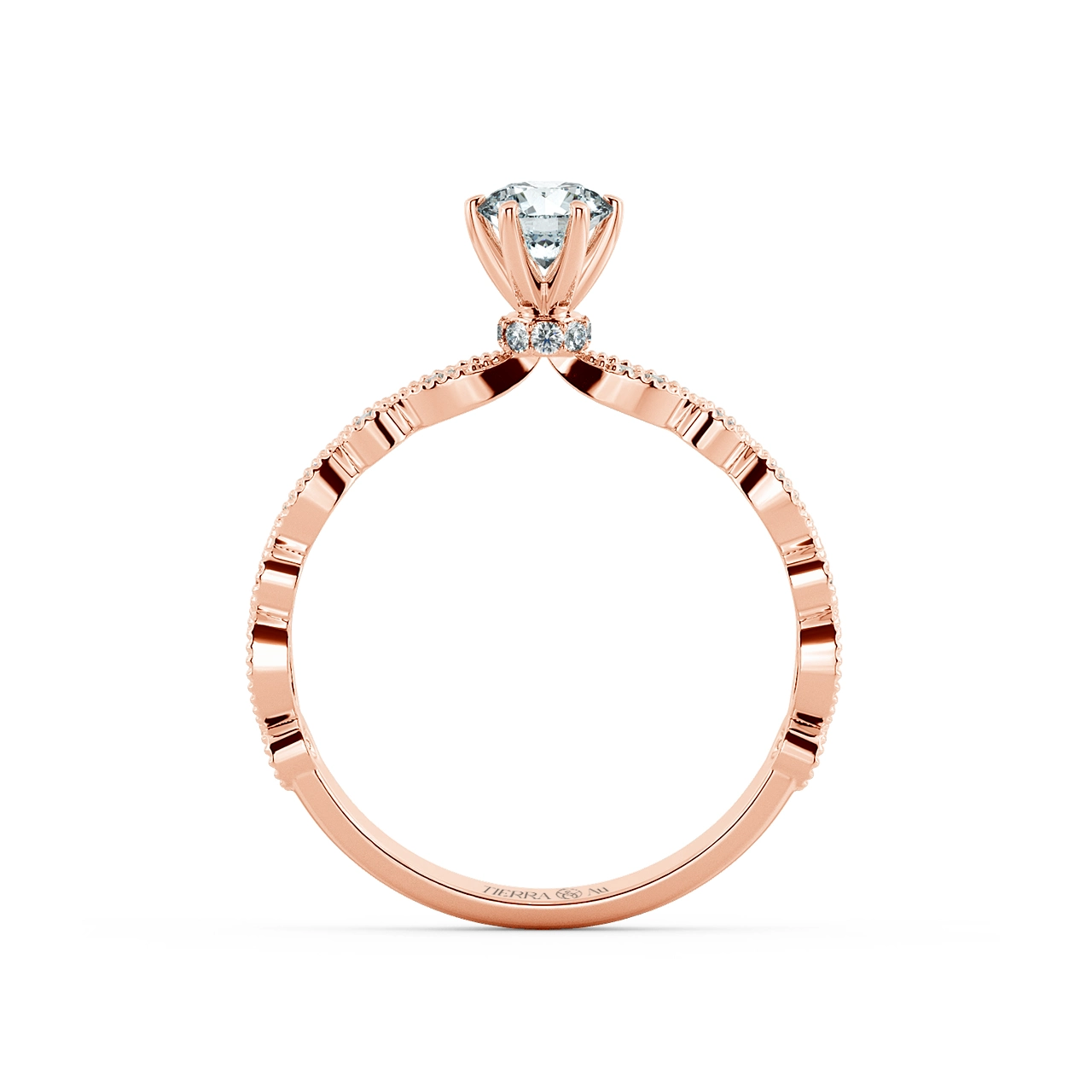 Solitaire Engagement Ring with Eternity Band NCH1802 5